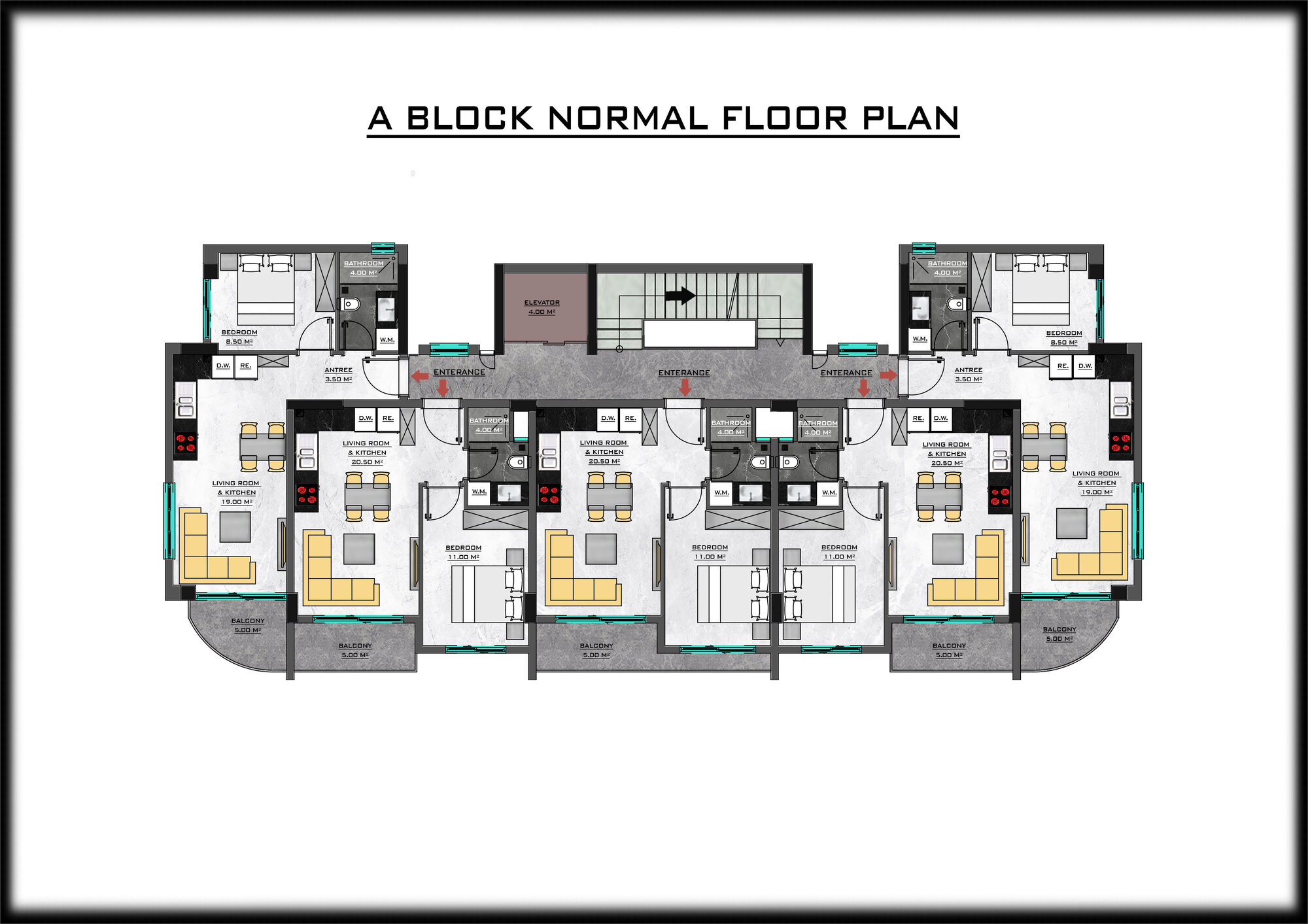 Trendy Cleopatra – 1+1 floor layout