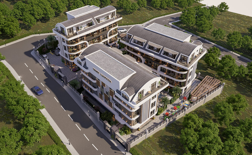 Trendy Cleopatra – aerial view of the residence