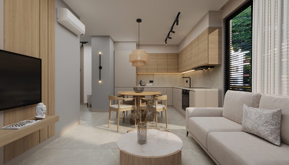 Trendy Cleopatra 1+1 – open-plan living