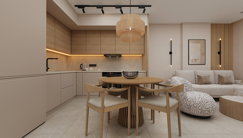 Trendy Cleopatra 2+1 – open-plan living
