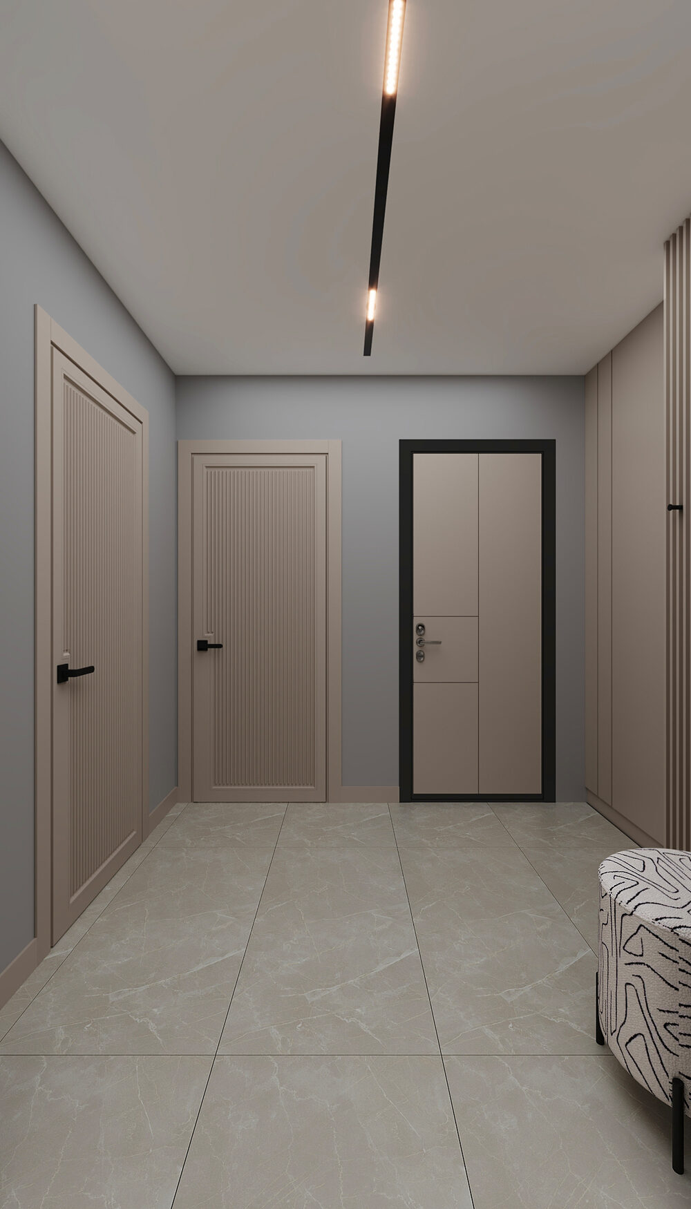 Trendy Cleopatra duplex – staircase and terrace
