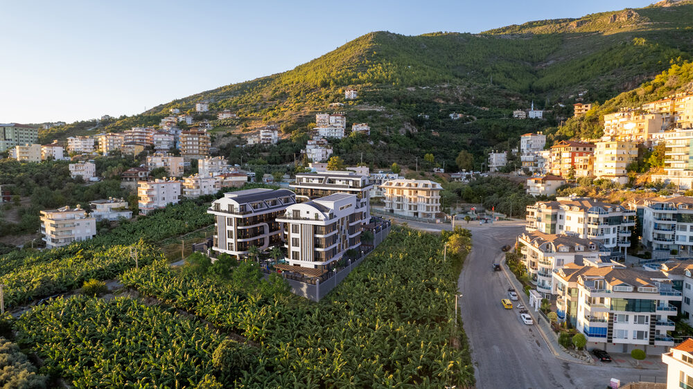 Trendy Cleopatra – aerial view towards the coast
